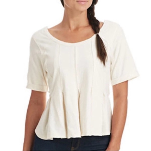 We The Free Free People Peplum Drifter Top - Picture 1 of 6